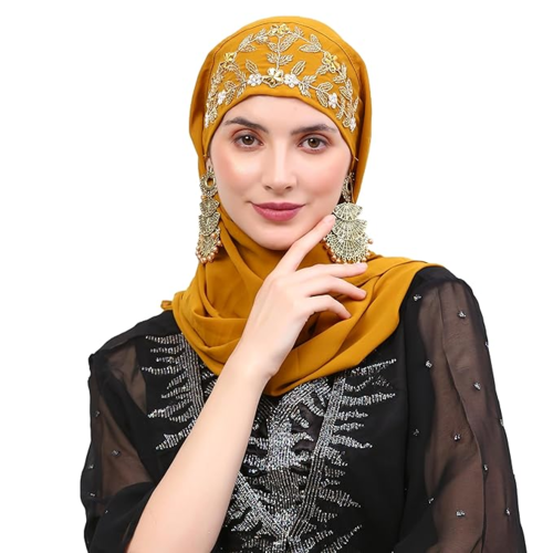 Handcrafted Embroidered hijab made in India